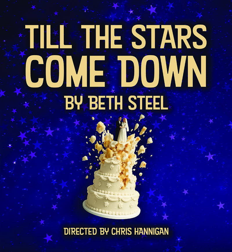 Night dark blue sky with stars